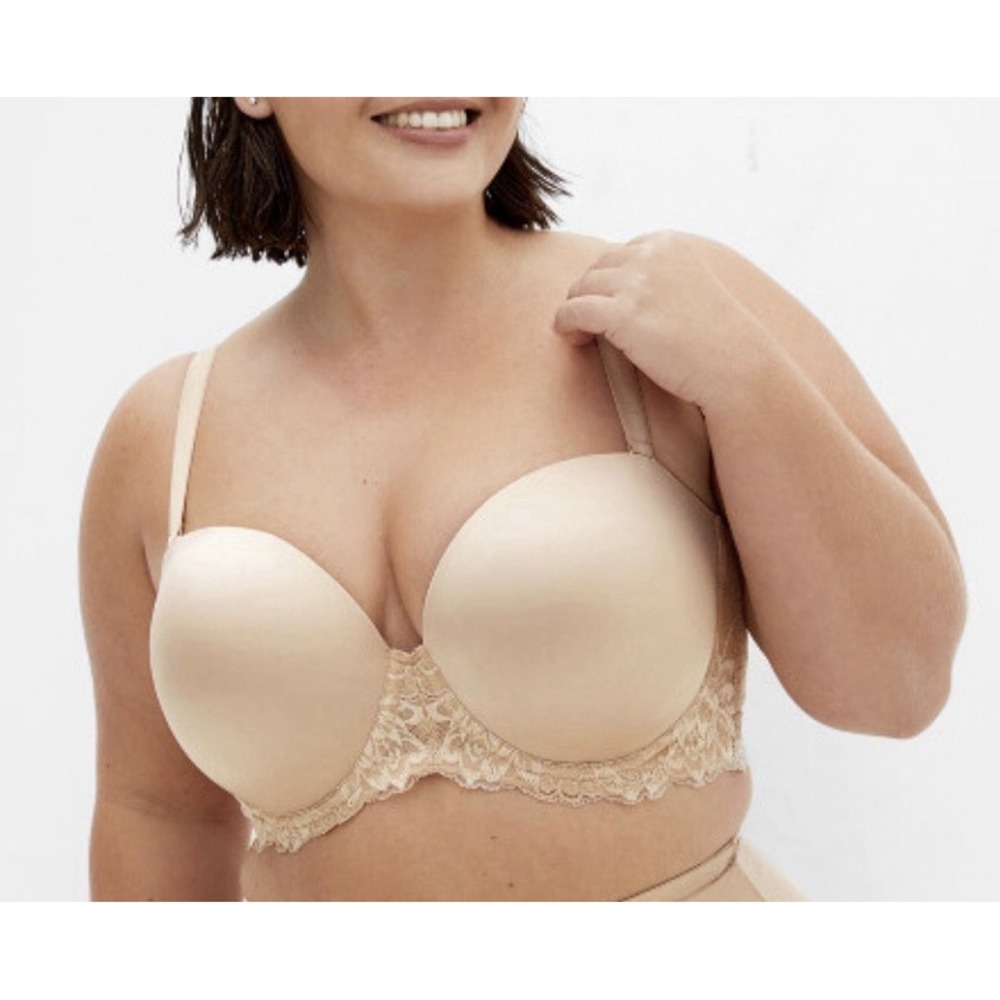 CITY CHIC Smooth & Chic Multiway Contour Bra Nude Size 42 B Latte